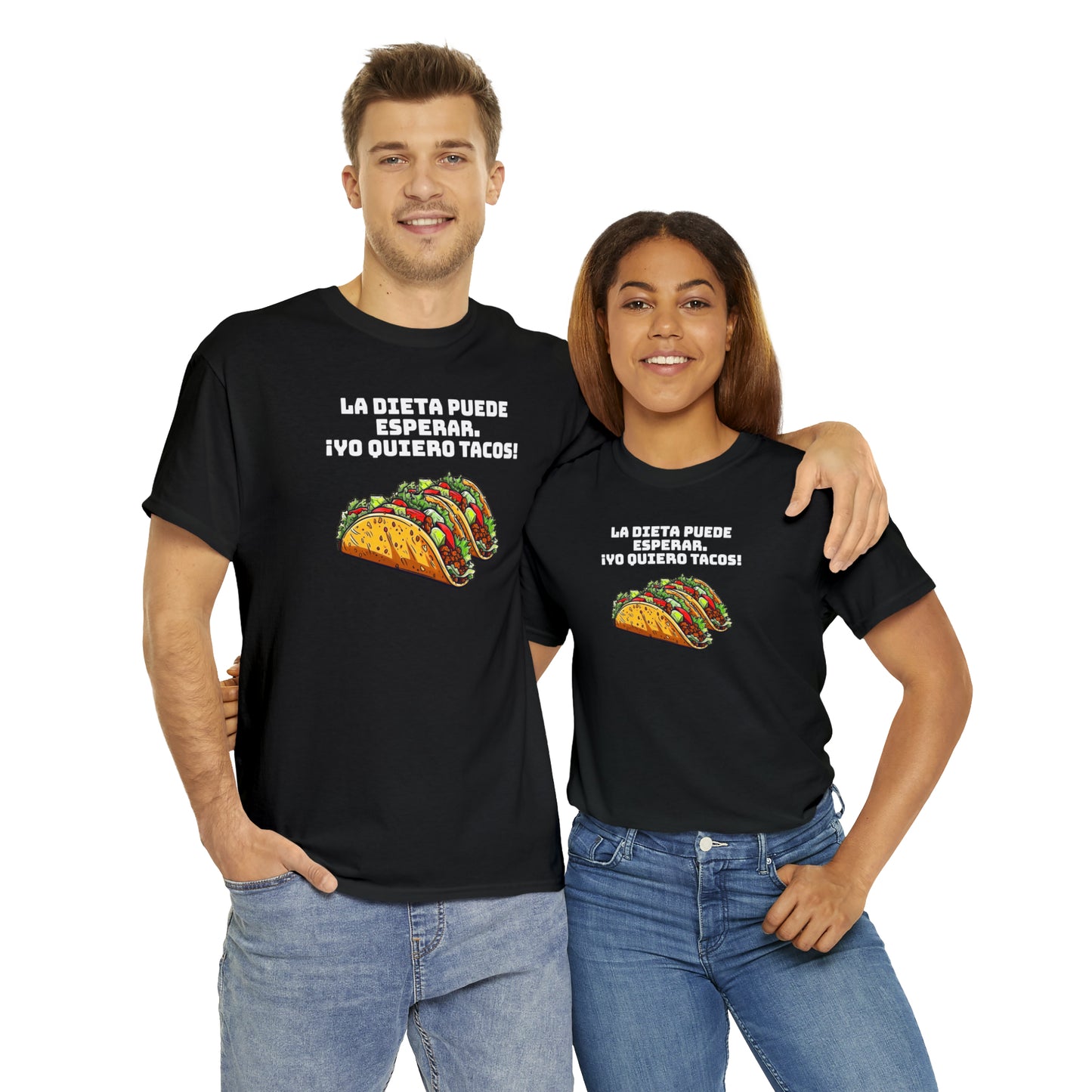 Yo quiero tacos - Camiseta unisex de algodón pesado