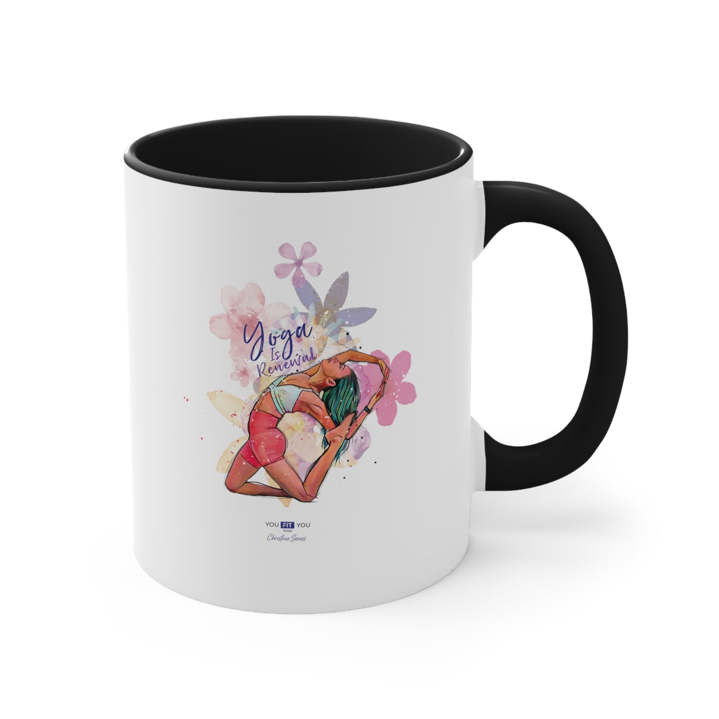 Yoga Is Renewal Wellness Mug -Feat Christine