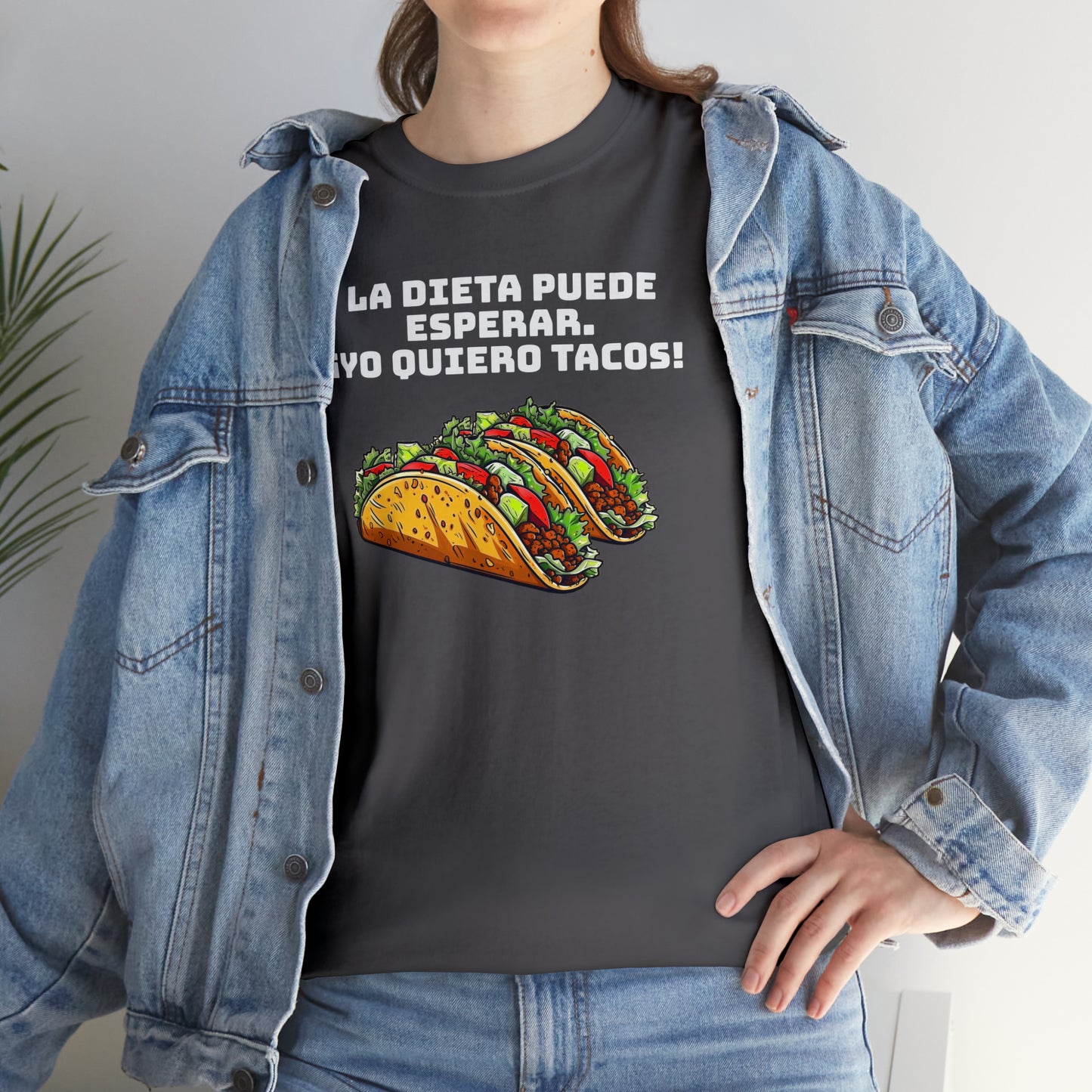 Yo quiero tacos - Camiseta unisex de algodón pesado