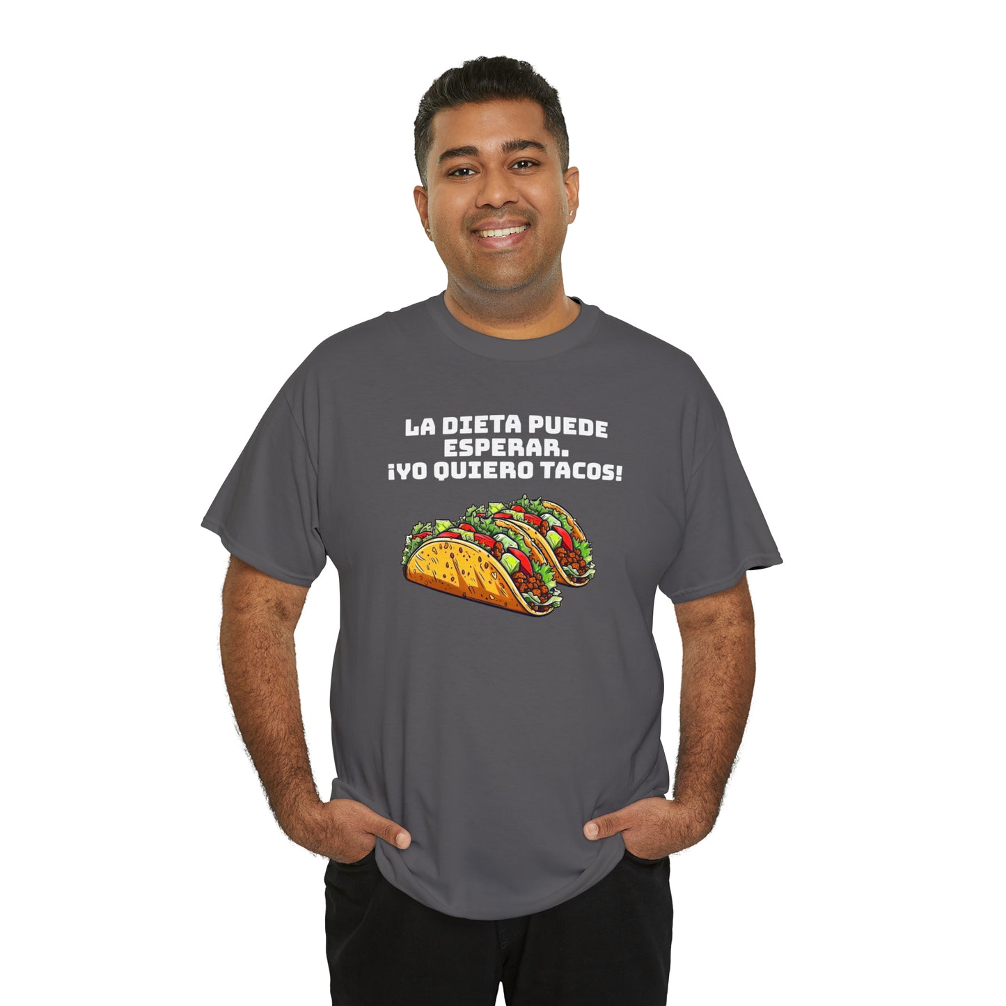 Yo quiero tacos - Camiseta unisex de algodón pesado