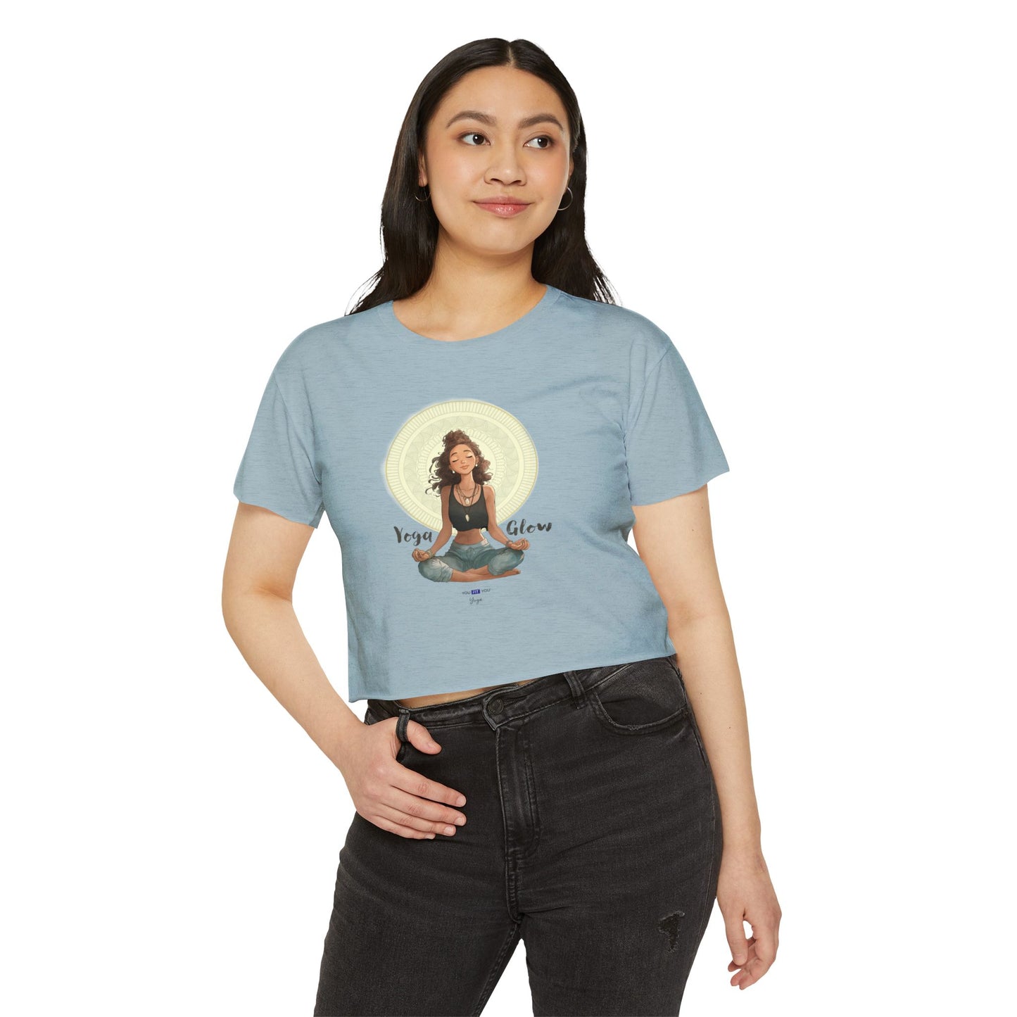 Yoga Glow Crop Top Tee