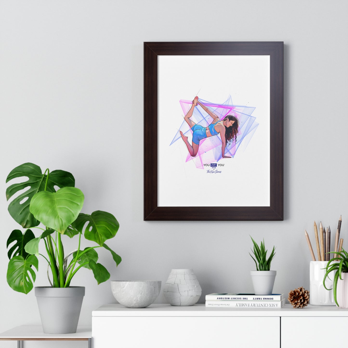 Leap of Faith Yoga, Energy Shapes - Framed Art