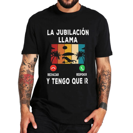 La jubilación está llamando -Camiseta unisex de algodón pesado