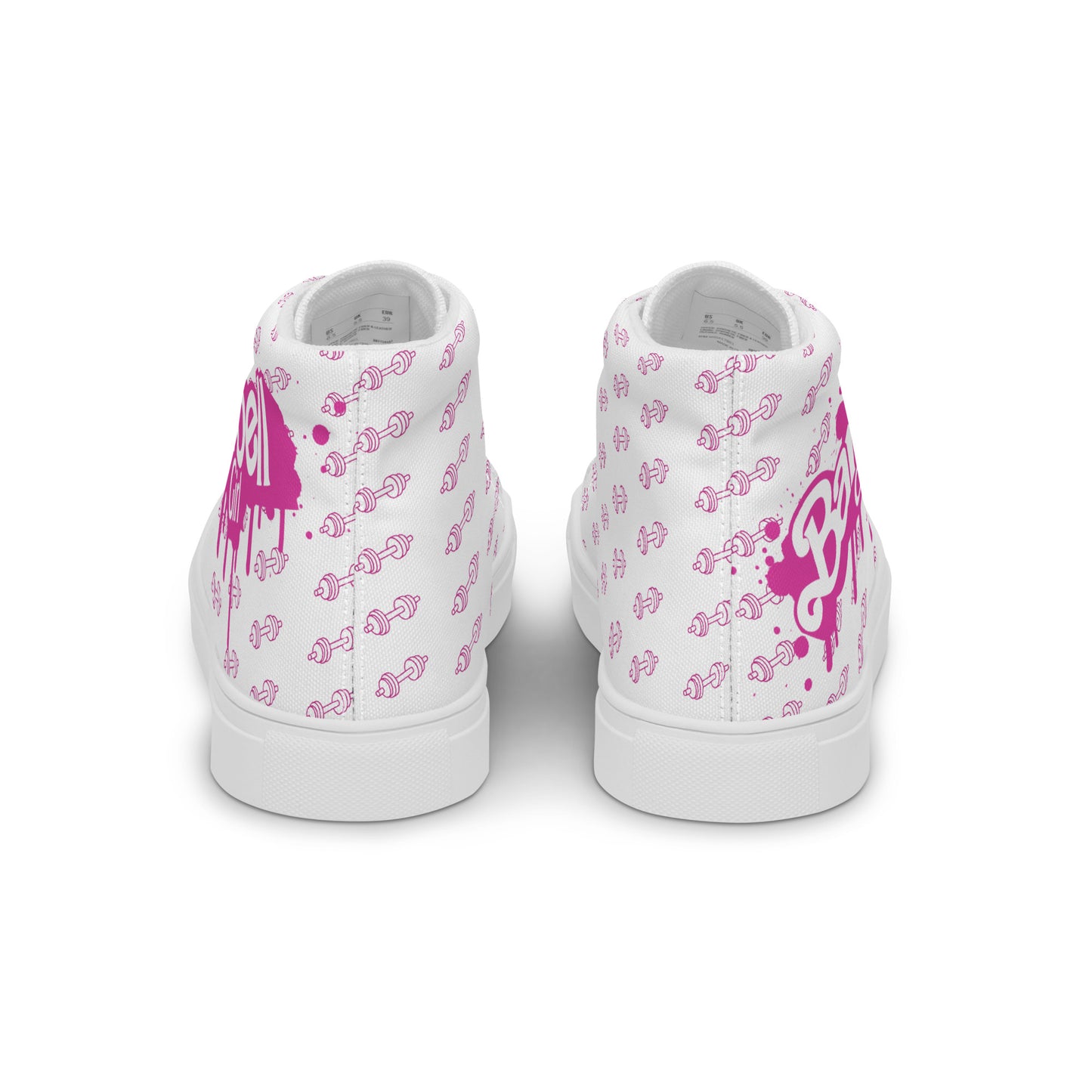 Barbell Girl Drip Style Vintage Font -Women’s Sneakers