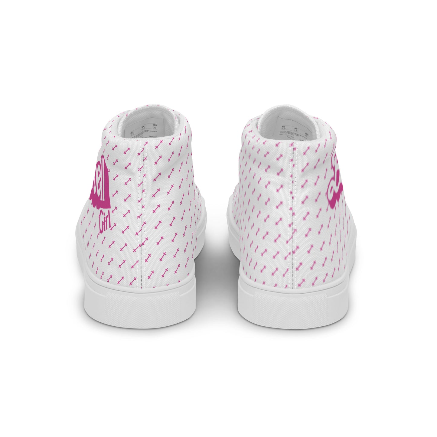 Barbell Girl Vintage Font- Women’s Sneakers