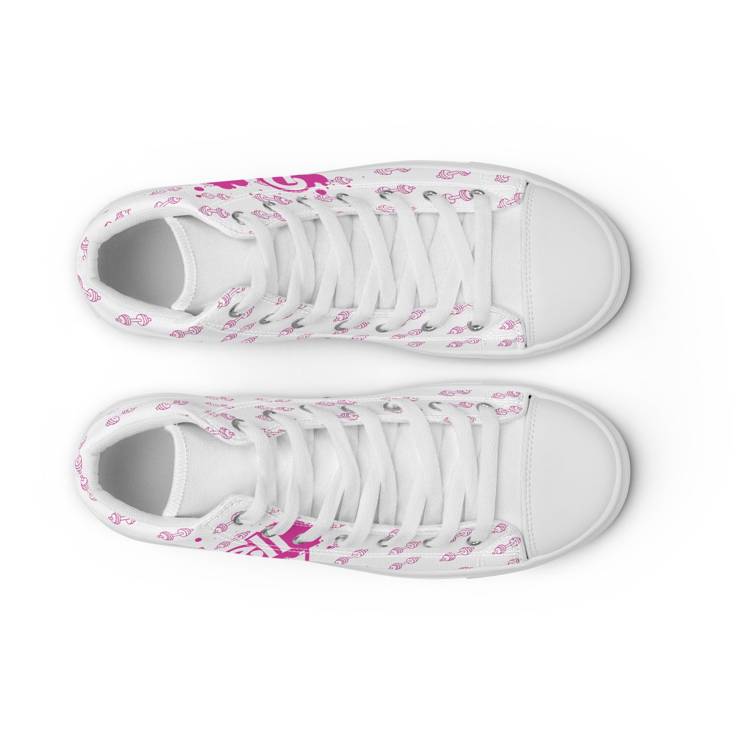 Barbell Girl Drip Style Vintage Font -Women’s Sneakers