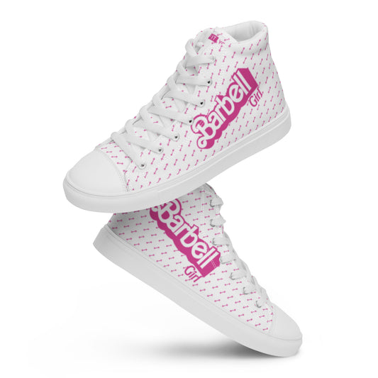 Barbell Girl Vintage Font- Women’s Sneakers