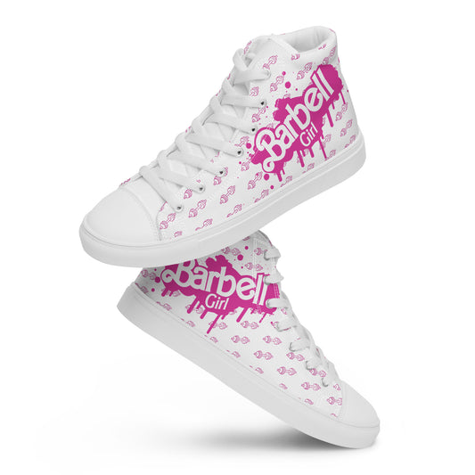 Barbell Girl Drip Style Vintage Font -Women’s Sneakers
