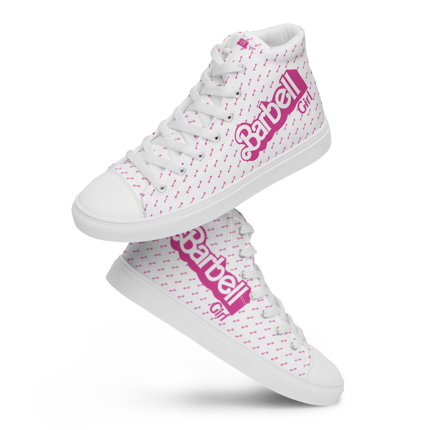 Barbell Girl Vintage Font- Women’s Sneakers