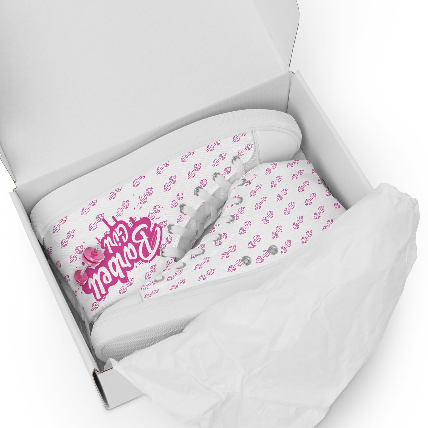Barbell Girl Script Drip Style -Women's Sneakers