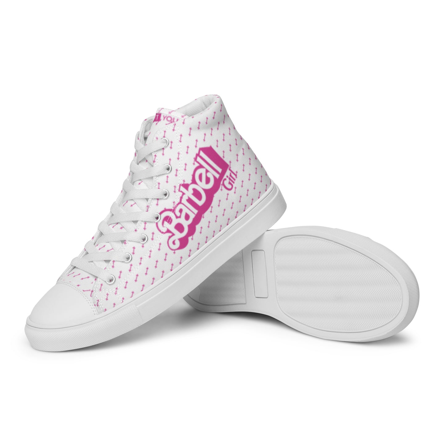 Barbell Girl Vintage Font- Women’s Sneakers