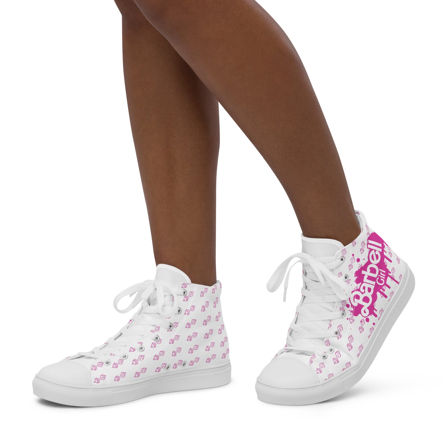 Barbell Girl Drip Style Vintage Font -Women’s Sneakers