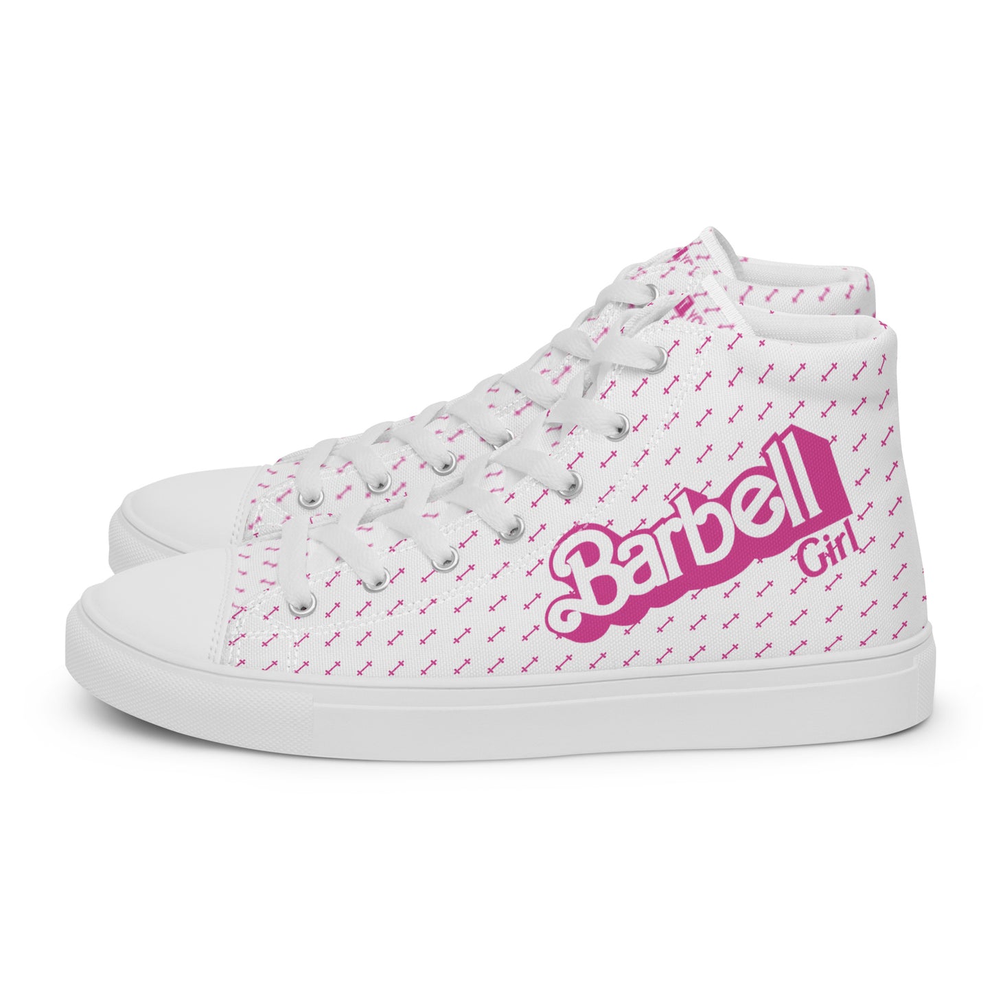 Barbell Girl Vintage Font- Women’s Sneakers
