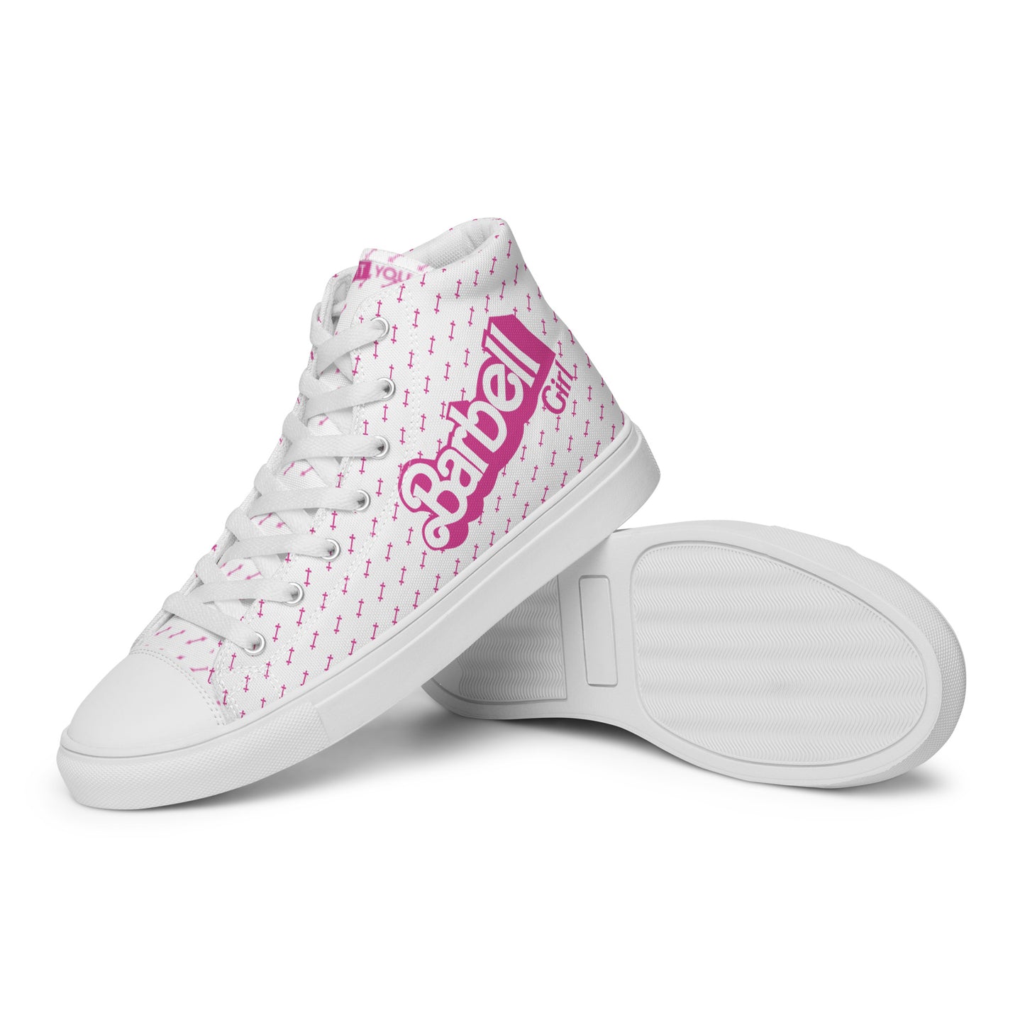 Barbell Girl Vintage Font- Women’s Sneakers