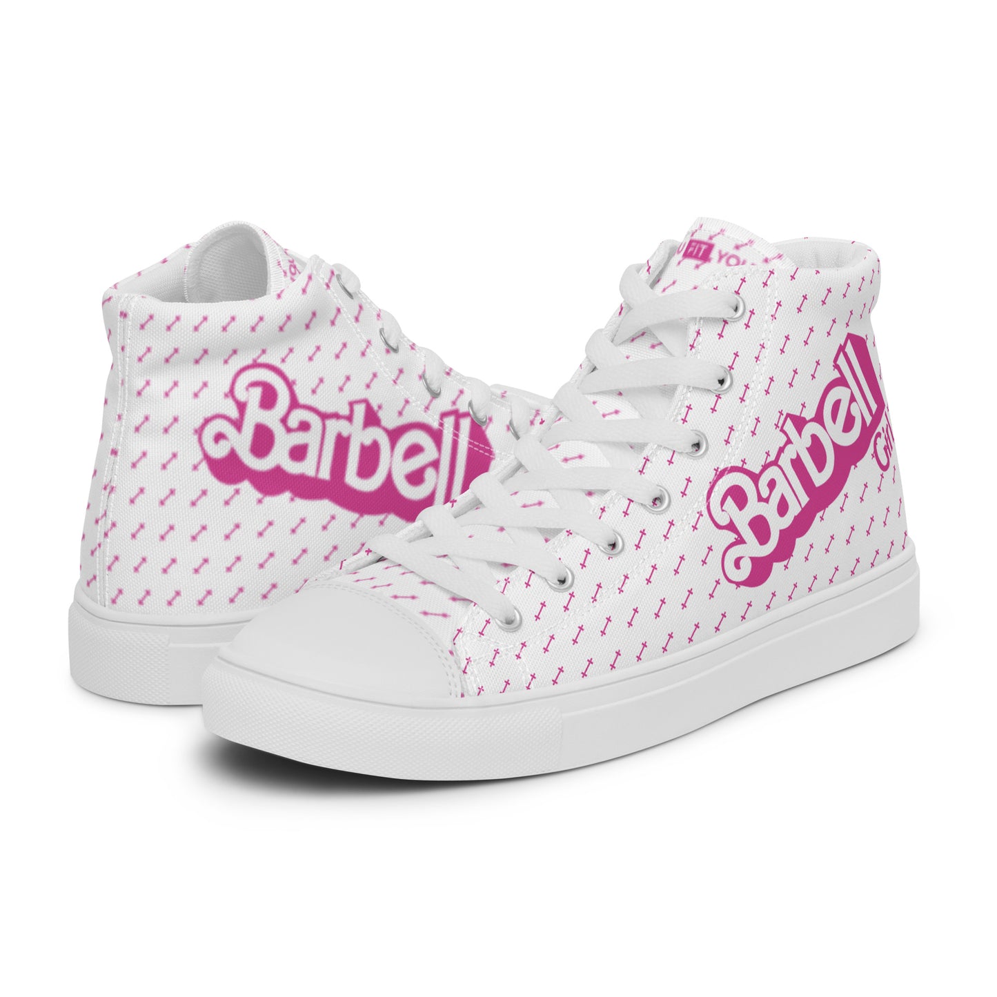 Barbell Girl Vintage Font- Women’s Sneakers