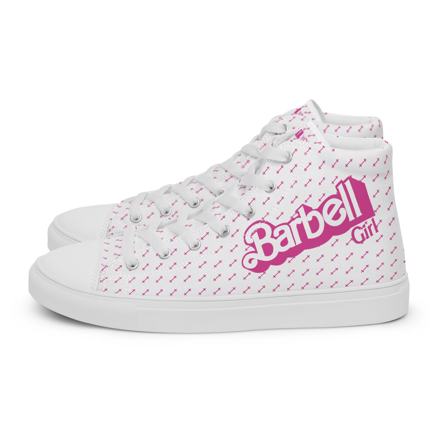 Barbell Girl Vintage Font- Women’s Sneakers