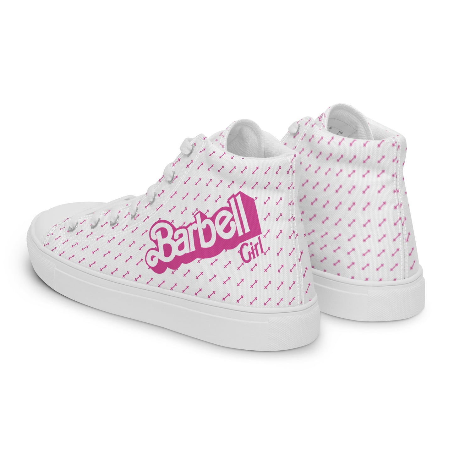 Barbell Girl Vintage Font- Women’s Sneakers