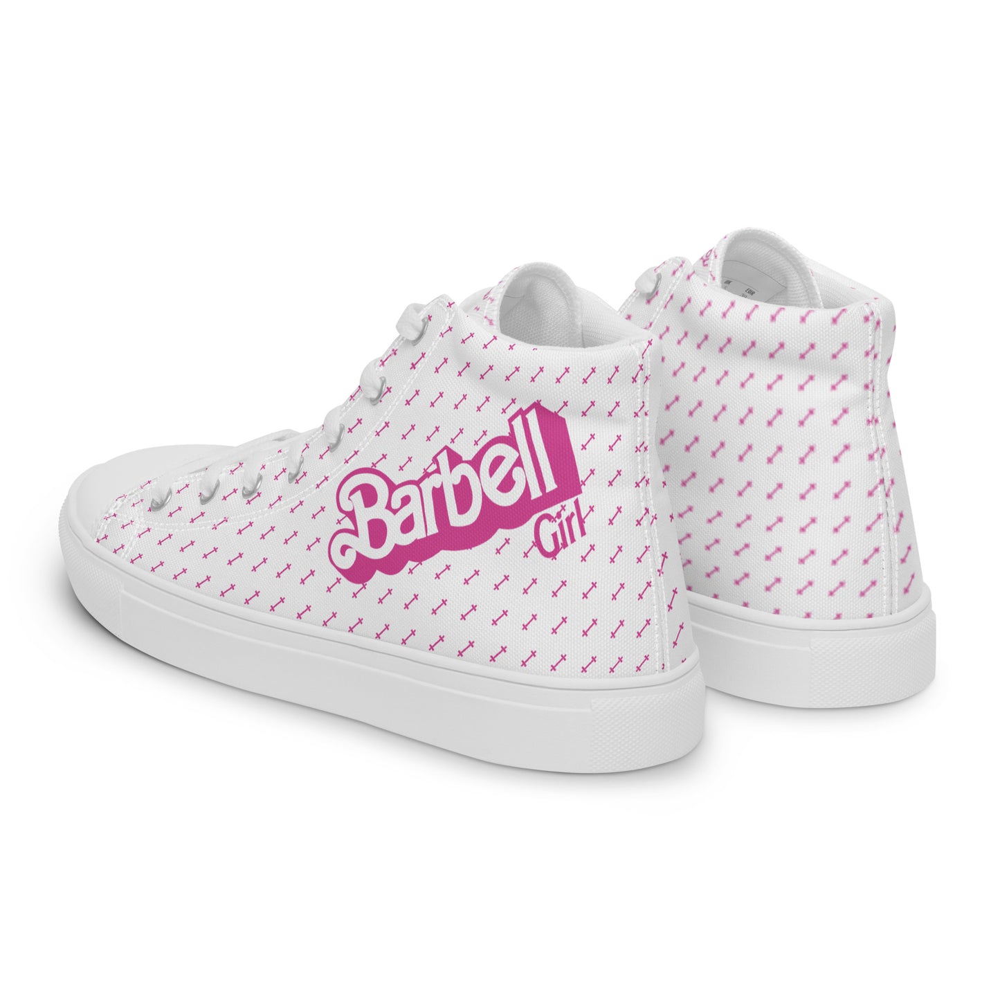 Barbell Girl Vintage Font- Women’s Sneakers