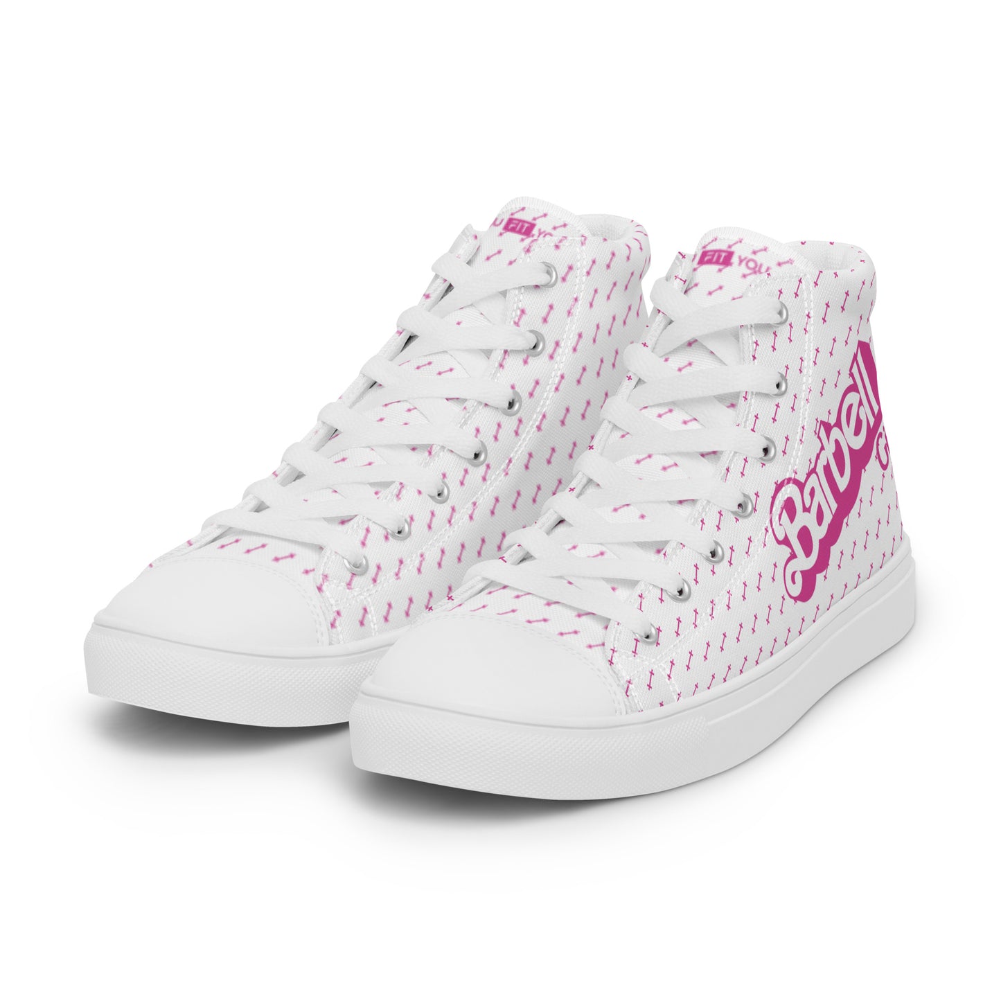 Barbell Girl Vintage Font- Women’s Sneakers