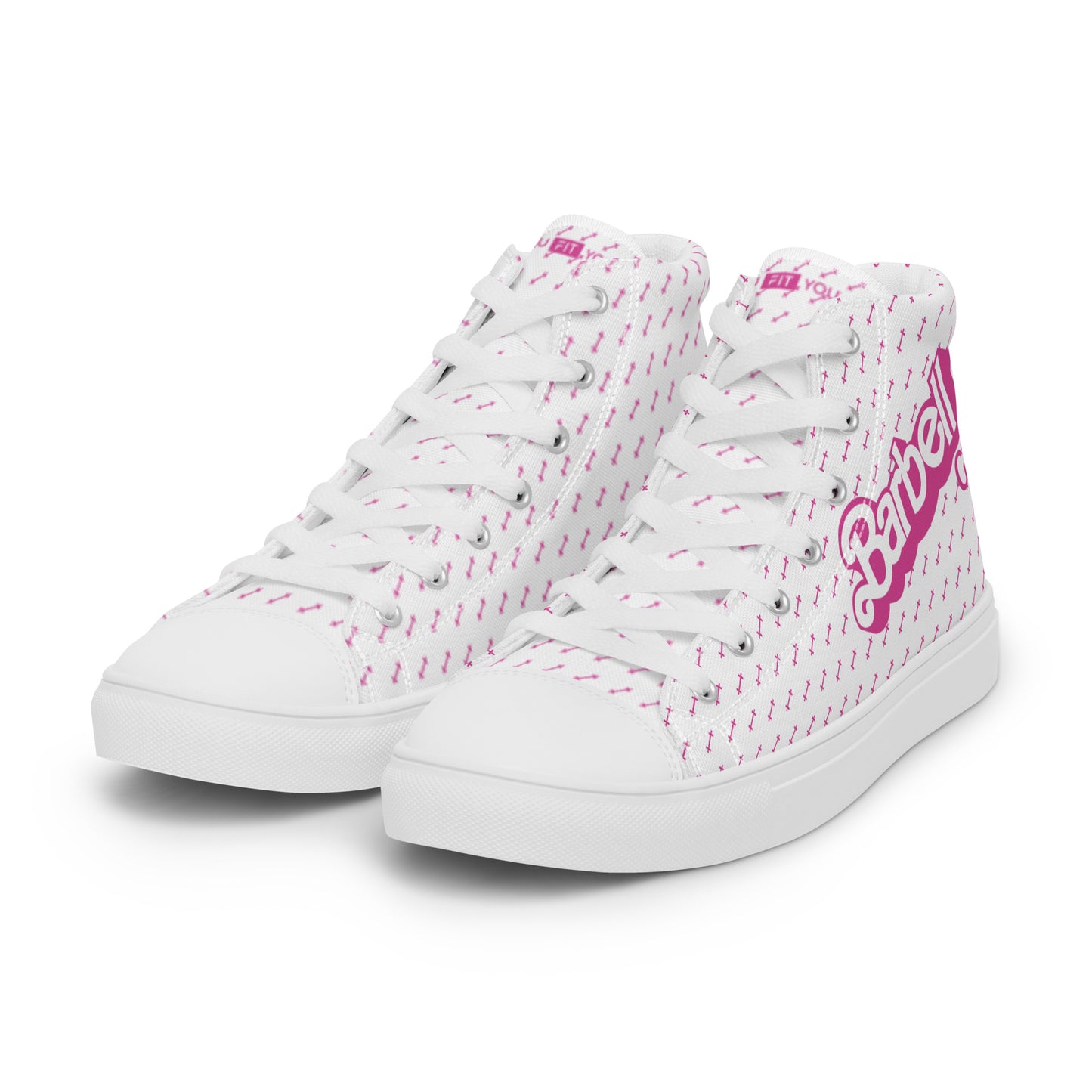 Barbell Girl Vintage Font- Women’s Sneakers