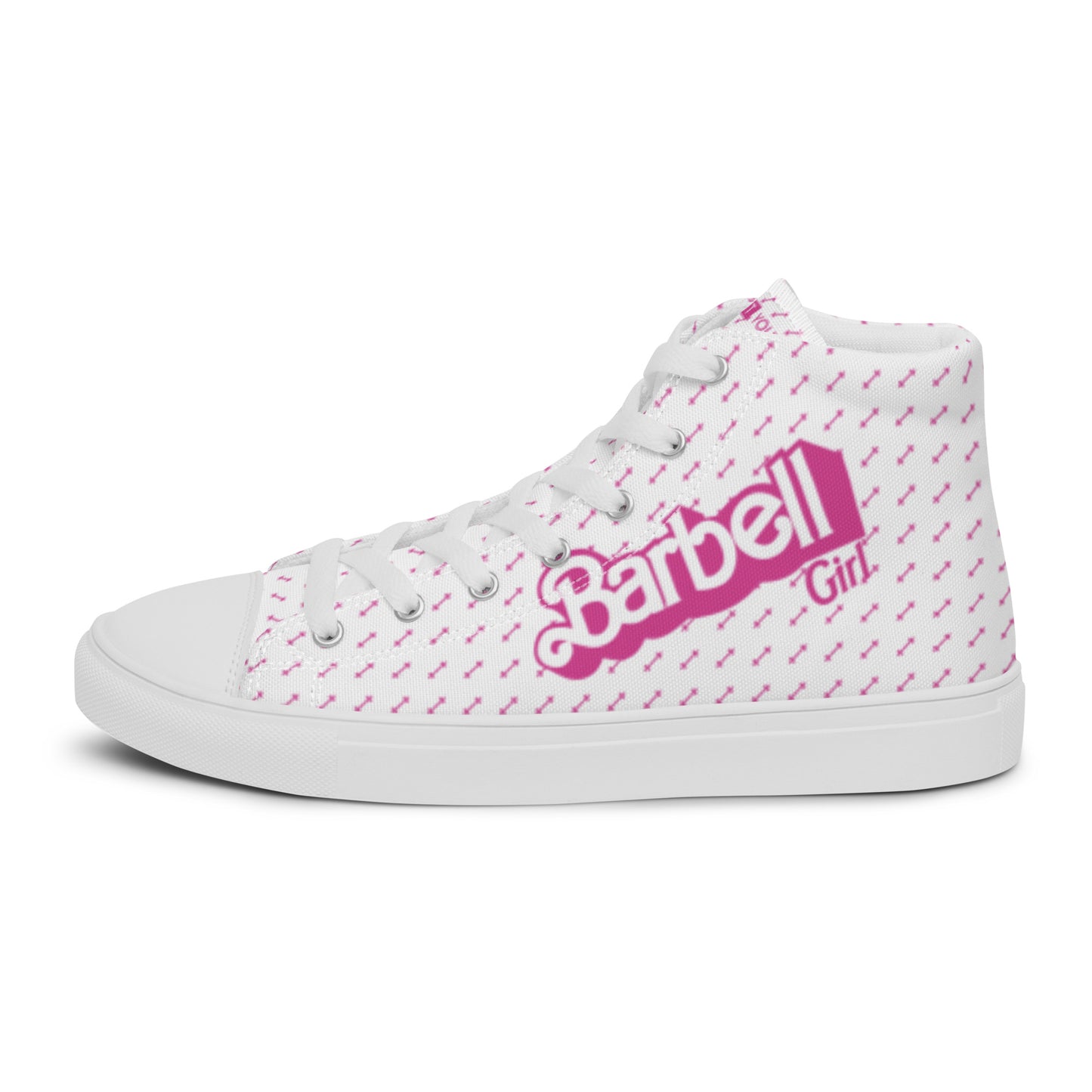 Barbell Girl Vintage Font- Women’s Sneakers