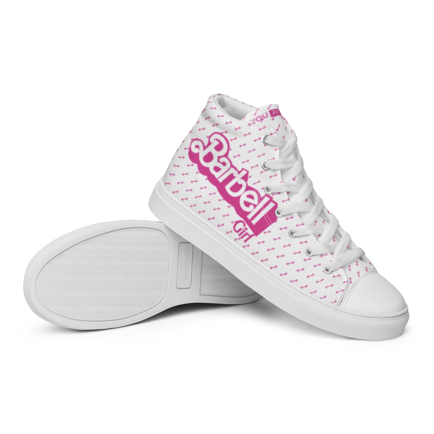 Barbell Girl Vintage Font- Women’s Sneakers