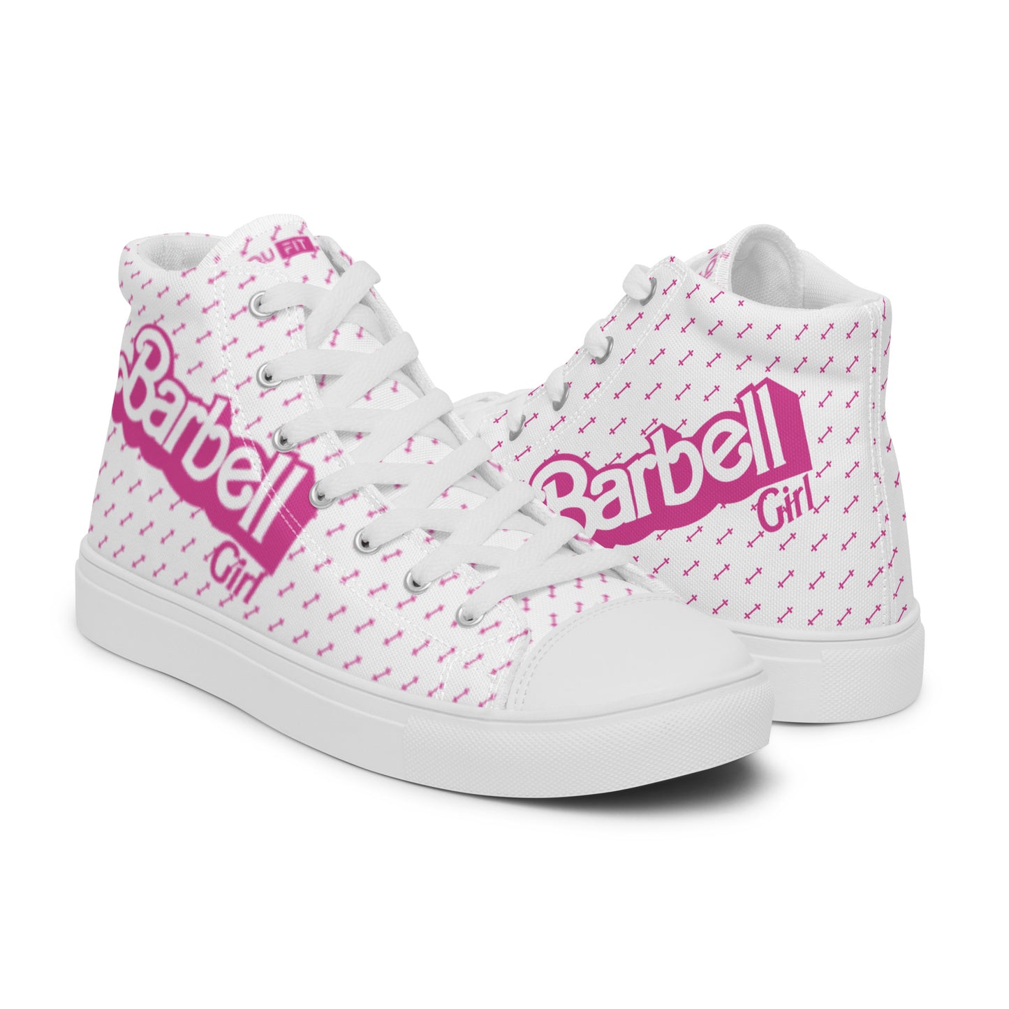 Barbell Girl Vintage Font- Women’s Sneakers
