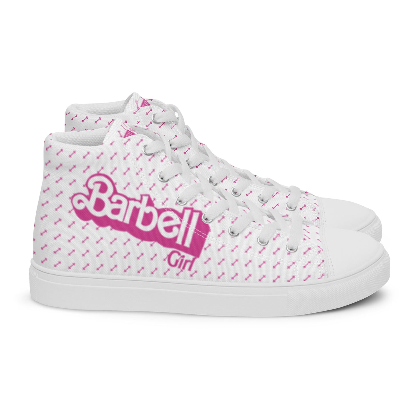 Barbell Girl Vintage Font- Women’s Sneakers