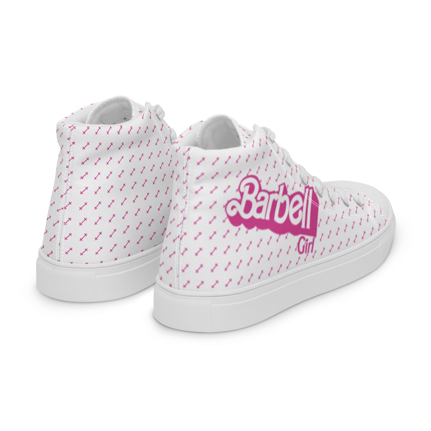 Barbell Girl Vintage Font- Women’s Sneakers