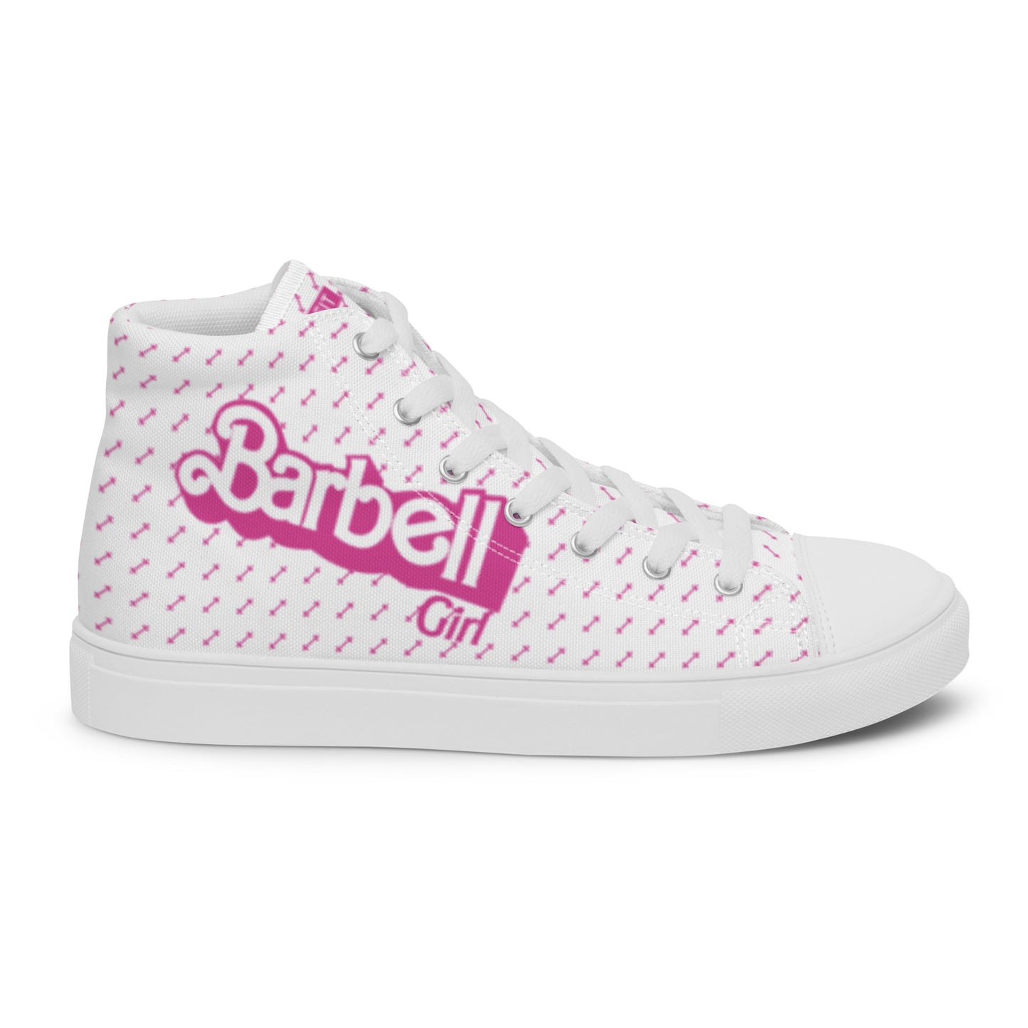 Barbell Girl Vintage Font- Women’s Sneakers