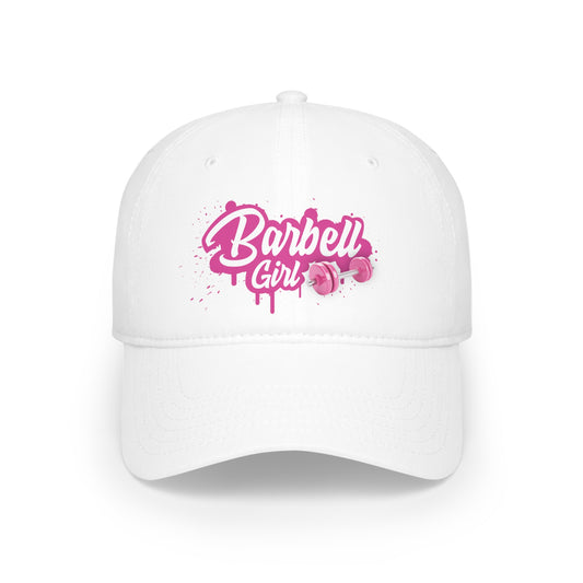 Barbell Girl Script Drip Style -Baseball Cap