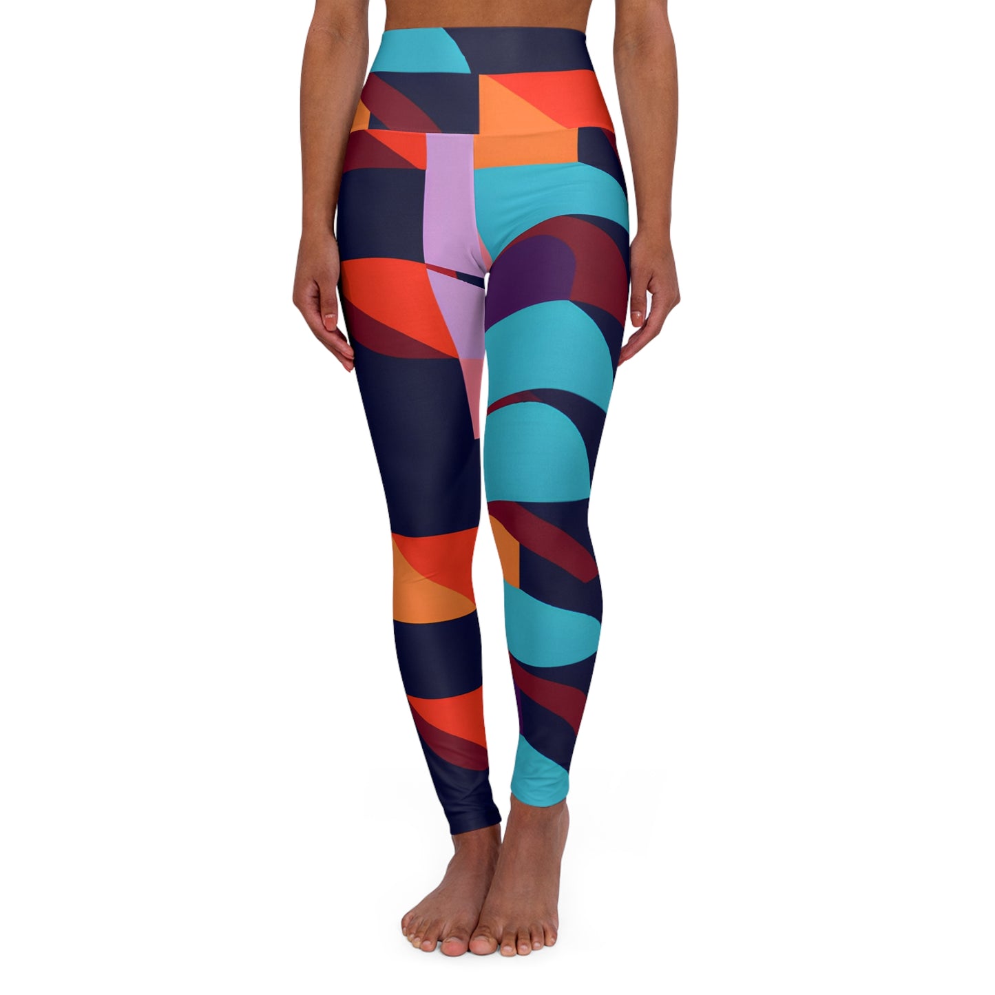 Geometric Vibes -Yoga Pants