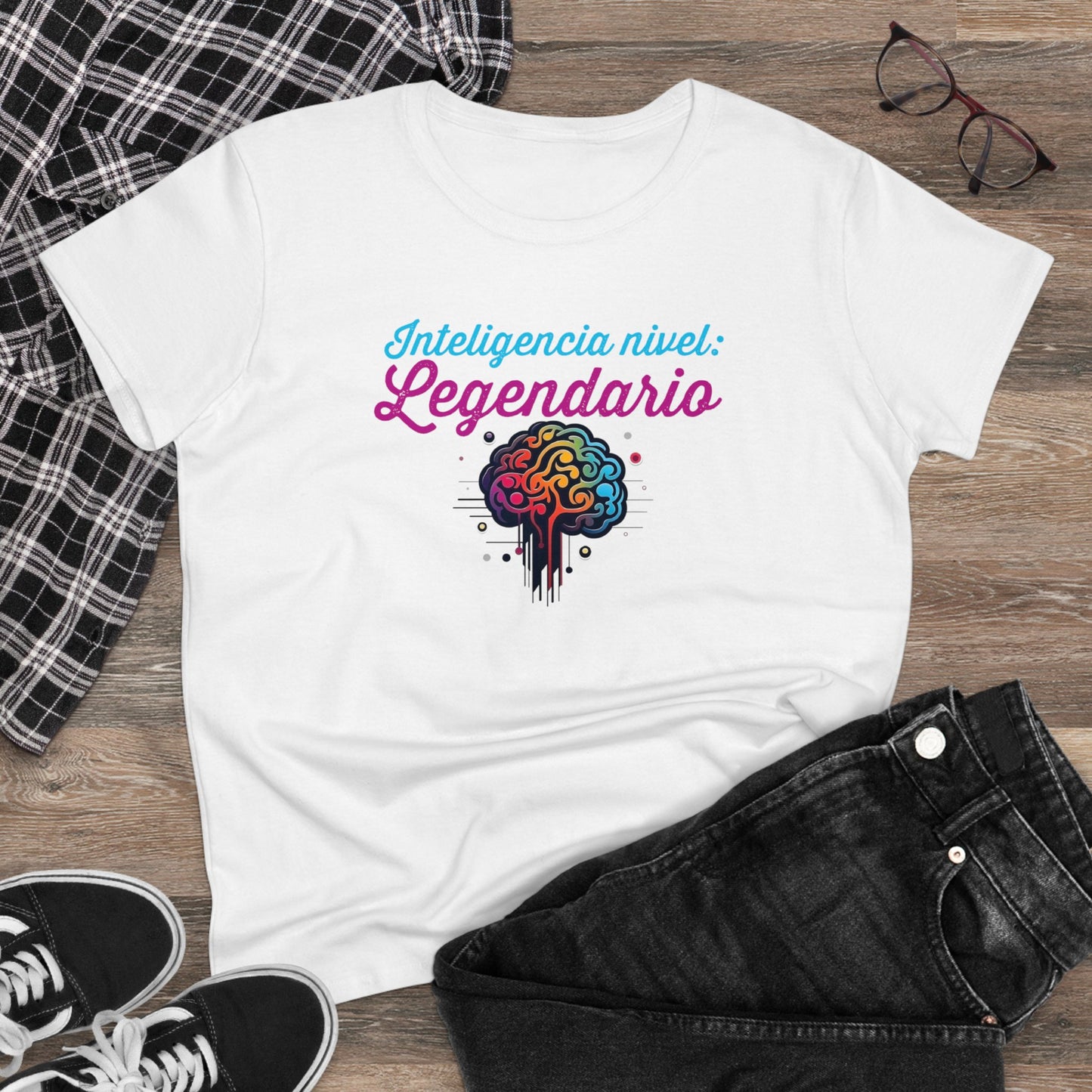 Legendaria -Camiseta de algodón de peso medio para mujer