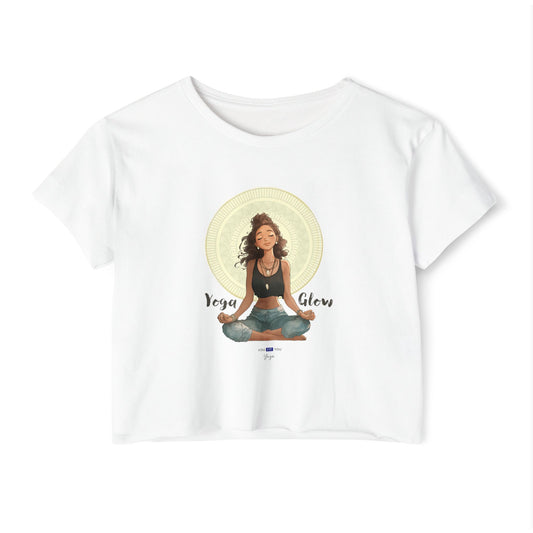 Yoga Glow Crop Top Tee