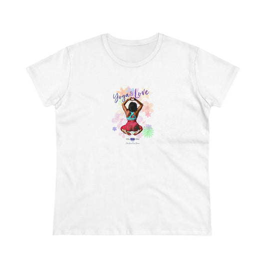 "Yoga Is Love" Christina Ross -Midweight Cotton Tee