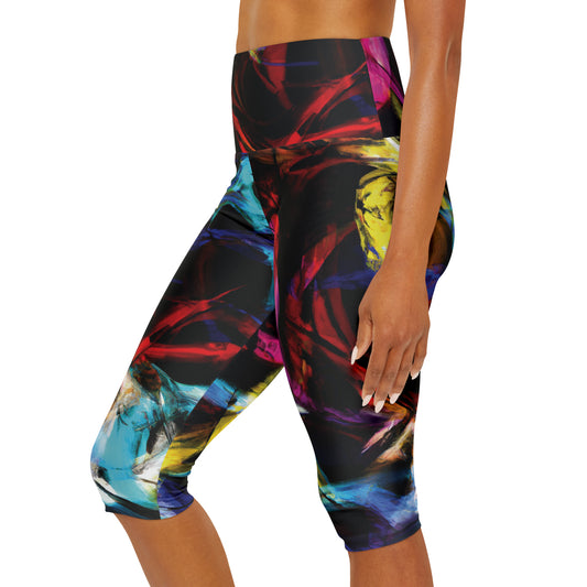 Color Flair -Yoga Capri Leggings