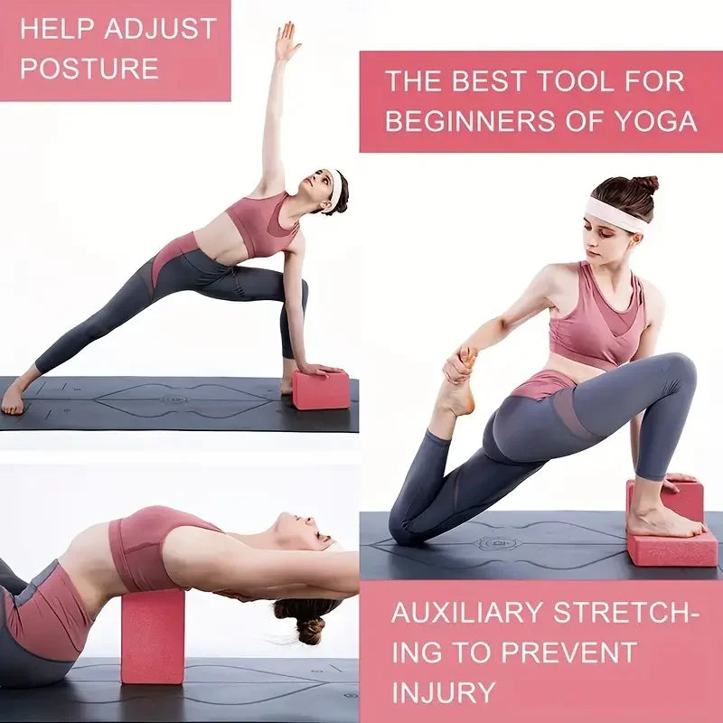 Yoga Blocks, Gym Foam Brick, Pilates Training