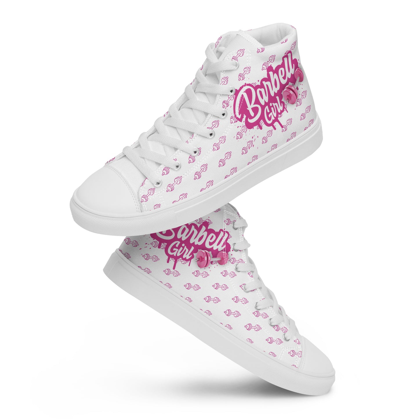 Barbell Girl Script Drip Style -Women's Sneakers