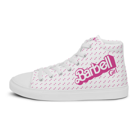 Barbell Girl Vintage Font- Women’s Sneakers
