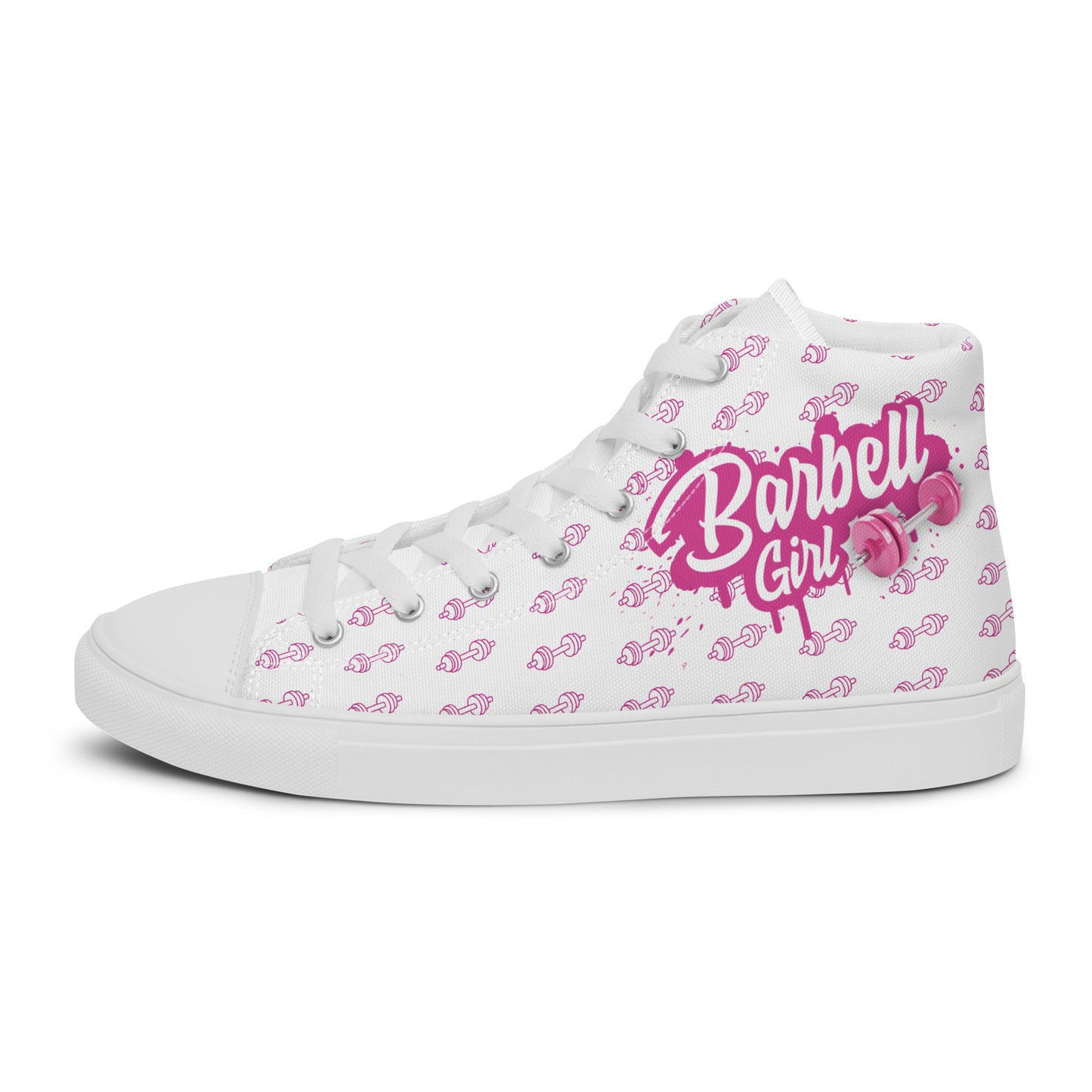 Barbell Girl Script Drip Style -Women's Sneakers